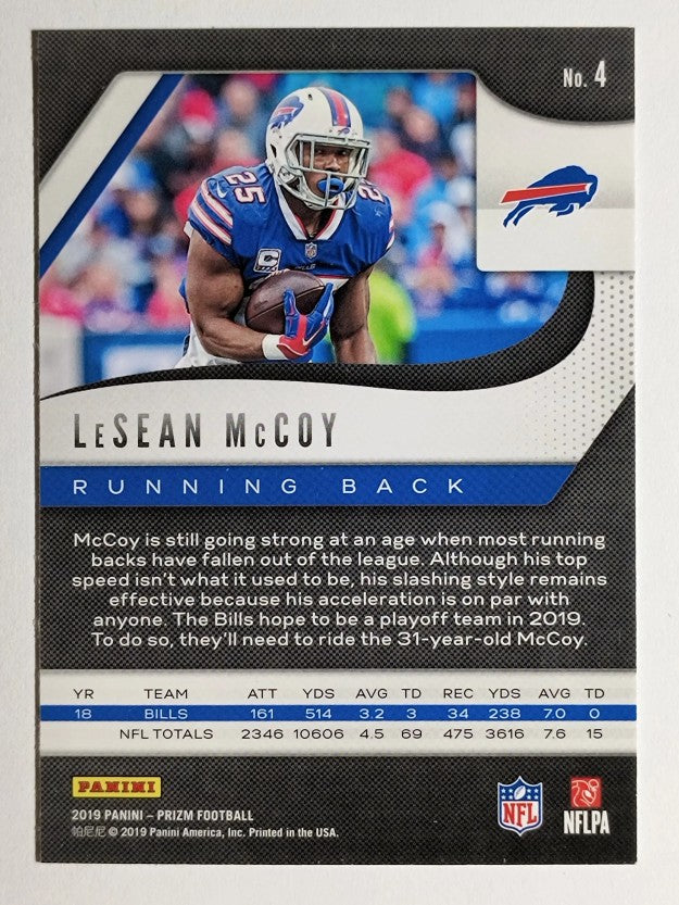 2019 Panini Prizm #4 LeSean McCoy