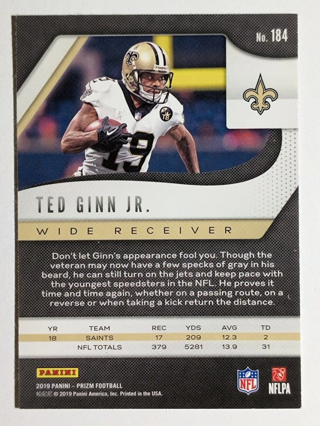2019 Panini Prizm #184 Ted Ginn Jr.