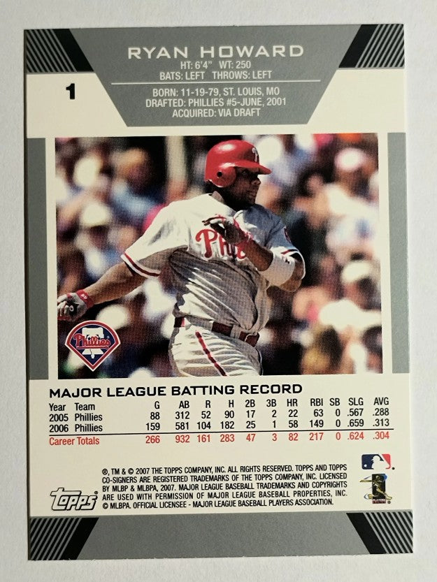 2007 Topps Co-Signers #1 Ryan Howard