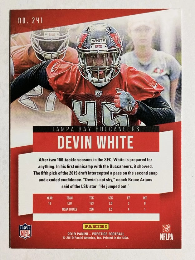 2019 Prestige #241 Devin White RC