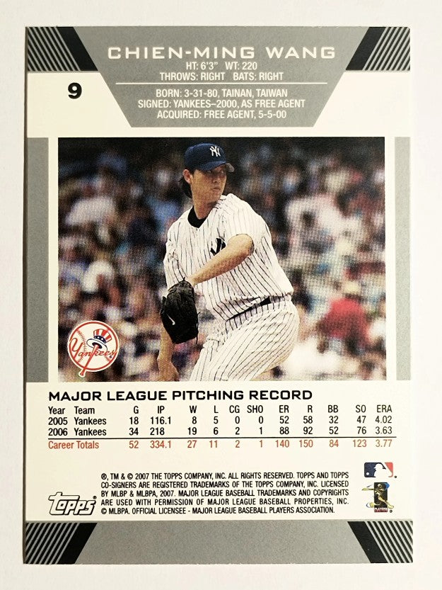 2007 Topps Co-Signers #9 Chien-Ming Wang