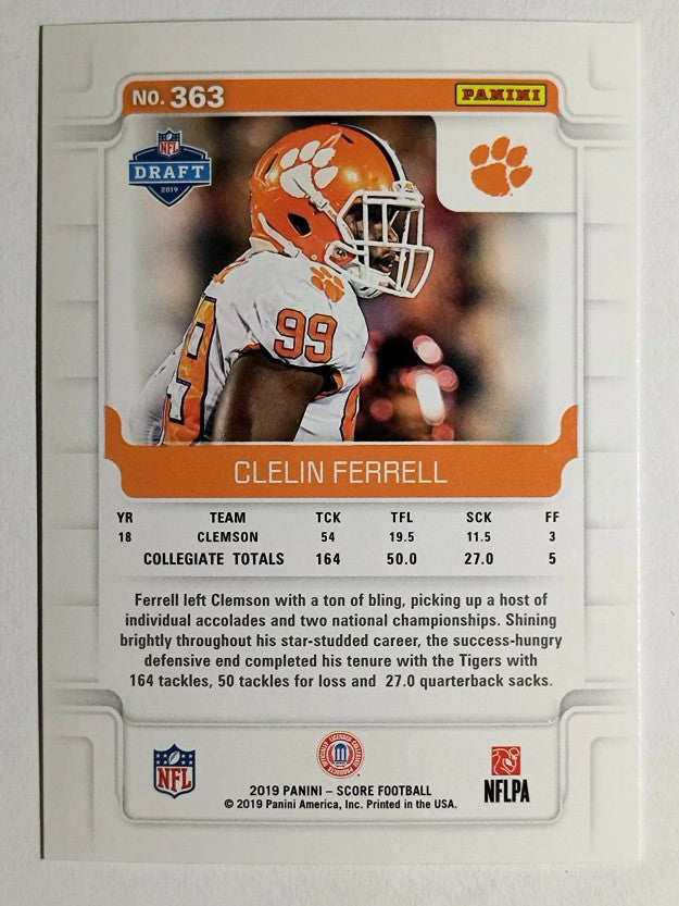 2019 Score #363 Clelin Ferrell RC