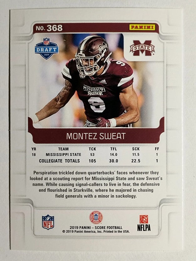 2019 Score #368 Montez Sweat RC