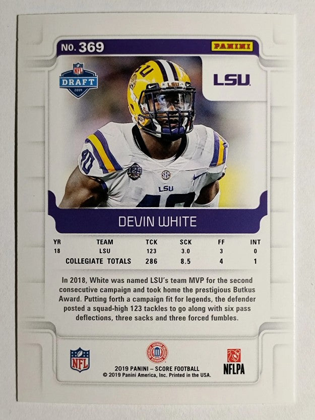 2019 Score #369 Devin White RC