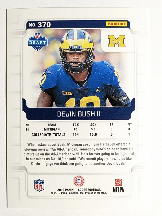2019 Score #370 Devin Bush II RC