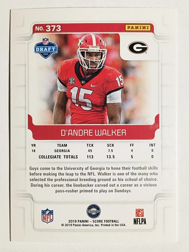2019 Score #373 D'Andre Walker RC