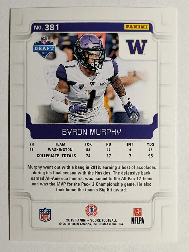 2019 Score #381 Byron Murphy RC