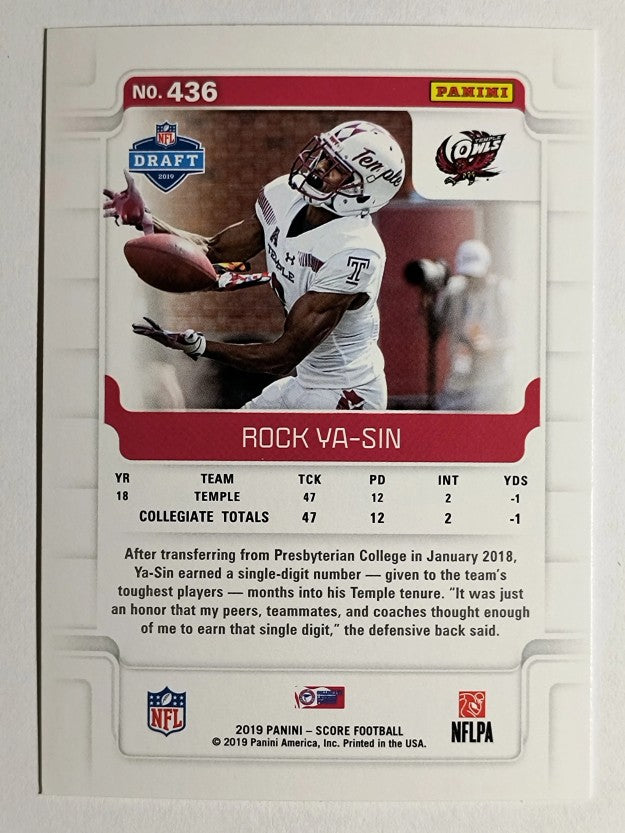 2019 Score #436 Rock Ya-Sin RC