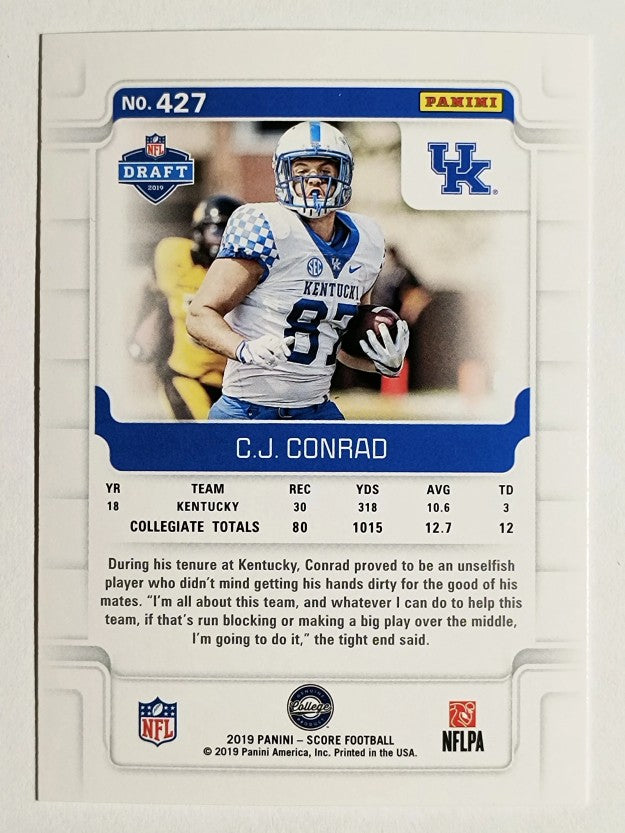 2019 Score Gold #427 C.J. Conrad