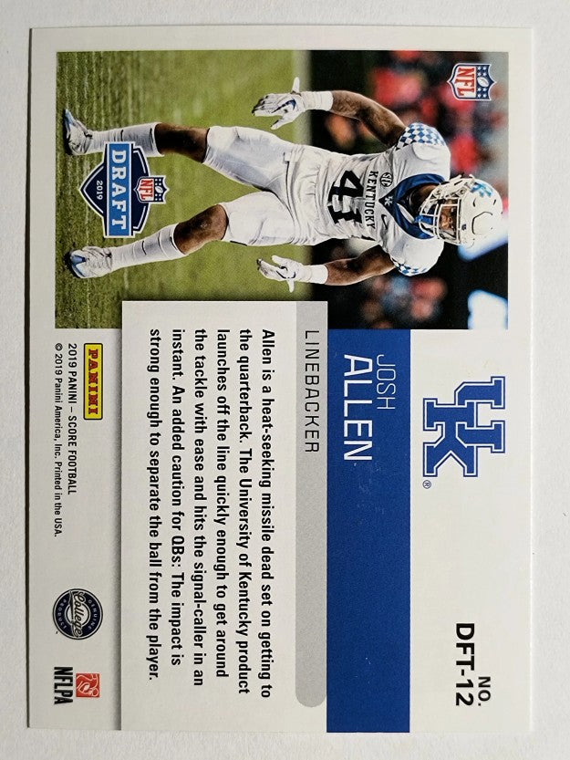 2019 Score NFL Draft #DFT12 Josh Allen