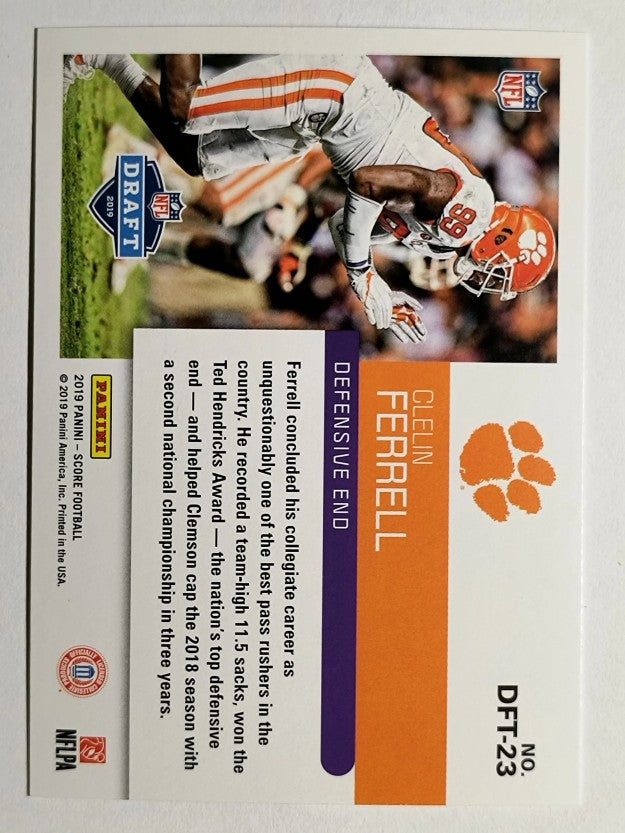2019 Score NFL Draft #DFT23 Clelin Ferrell