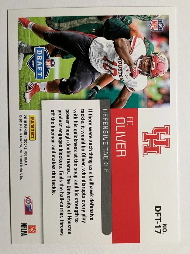 2019 Score NFL Draft Red #DFT17 Ed Oliver