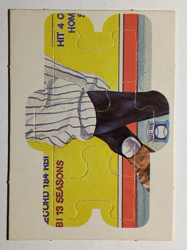 1985 Donruss Lou Gehrig Puzzle #49 Gehrig Puzzle 49-51