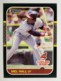 1987 Donruss #473 Mel Hall