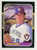 1987 Donruss #478 Chris Bosio RC