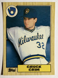 1987 Topps Traded Tiffany #25T Chuck Crim