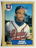 1987 Topps Traded Tiffany #54T Dion James