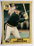 1987 Topps Traded Tiffany #61T Mike LaValliere