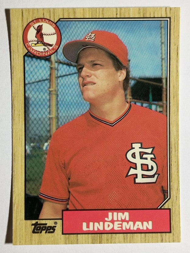 1987 Topps Traded Tiffany #65T Jim Lindeman