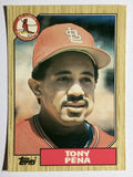 1987 Topps Traded Tiffany #95T Tony Pena