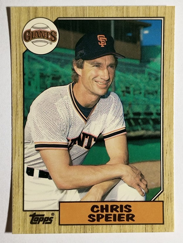 1987 Topps Traded Tiffany #115T Chris Speier