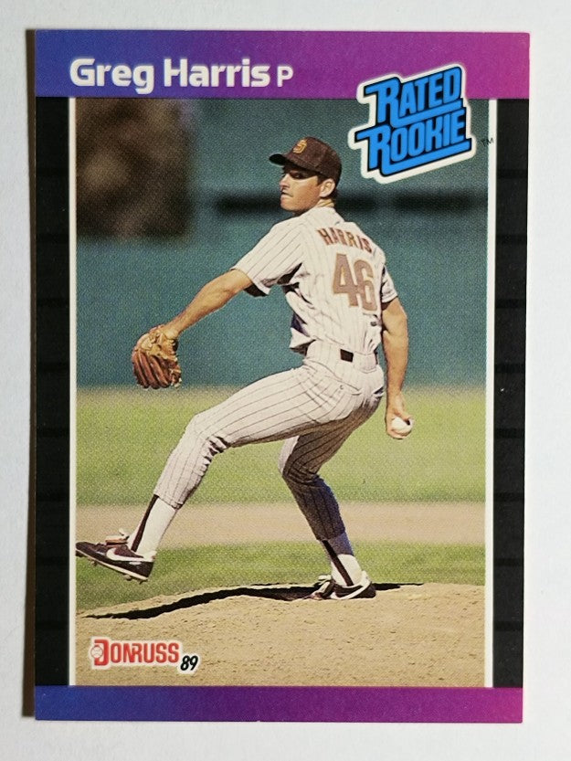 1989 Donruss #34 Greg W. Harris RR RC