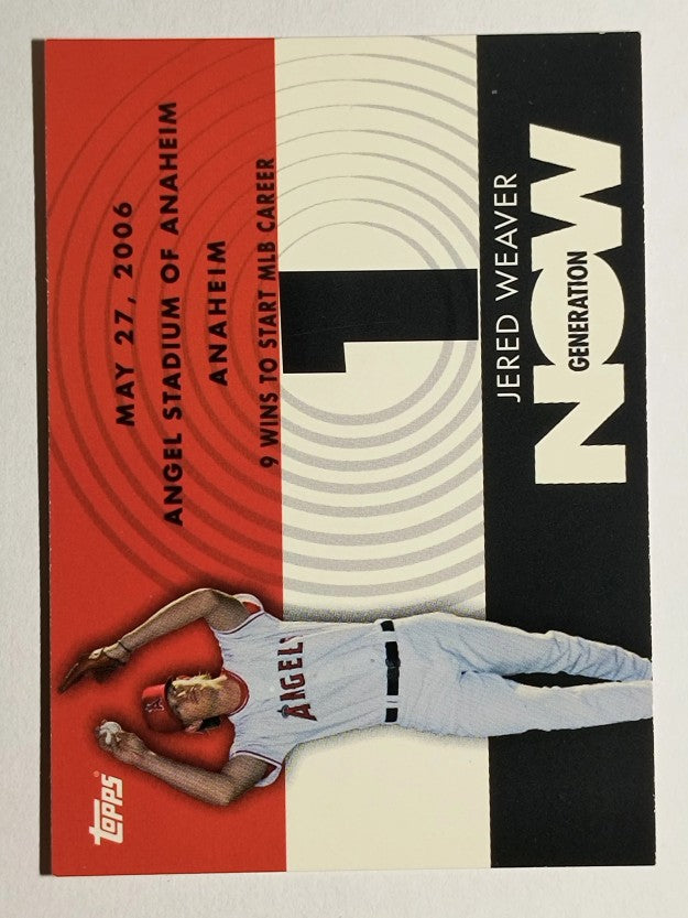 2007 Topps Generation Now #GN187 Jered Weaver