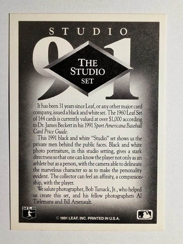 1991 Studio #NNO Title Card