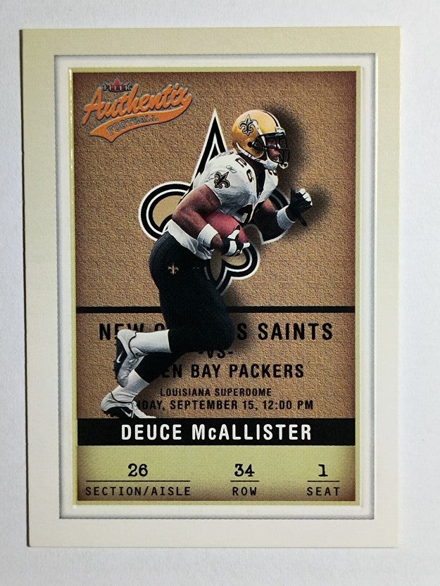 2002 Fleer Authentix #34 Deuce McAllister