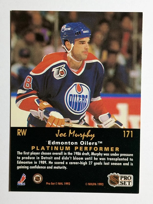 1991-92 Pro Set Platinum #171 Joe Murphy