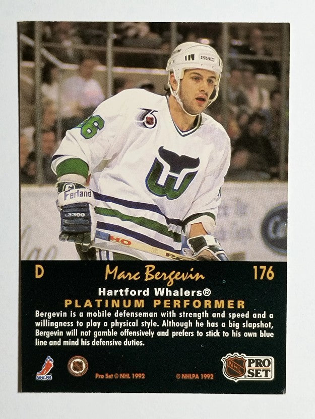1991-92 Pro Set Platinum #176 Marc Bergevin
