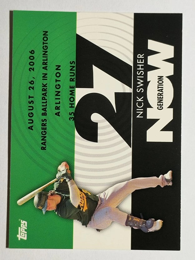 2007 Topps Generation Now #GN386 Nick Swisher