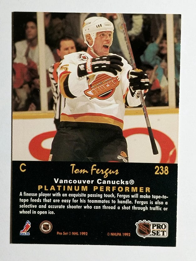 1991-92 Pro Set Platinum #238 Tom Fergus