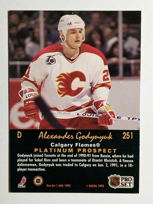 1991-92 Pro Set Platinum #251 Alexander Godynyuk