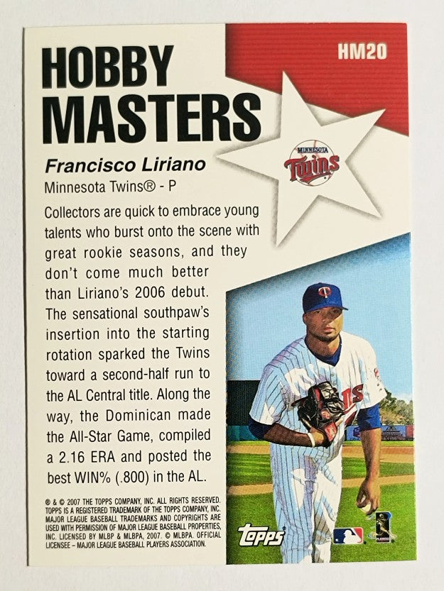 2007 Topps Hobby Masters #HM20 Francisco Liriano