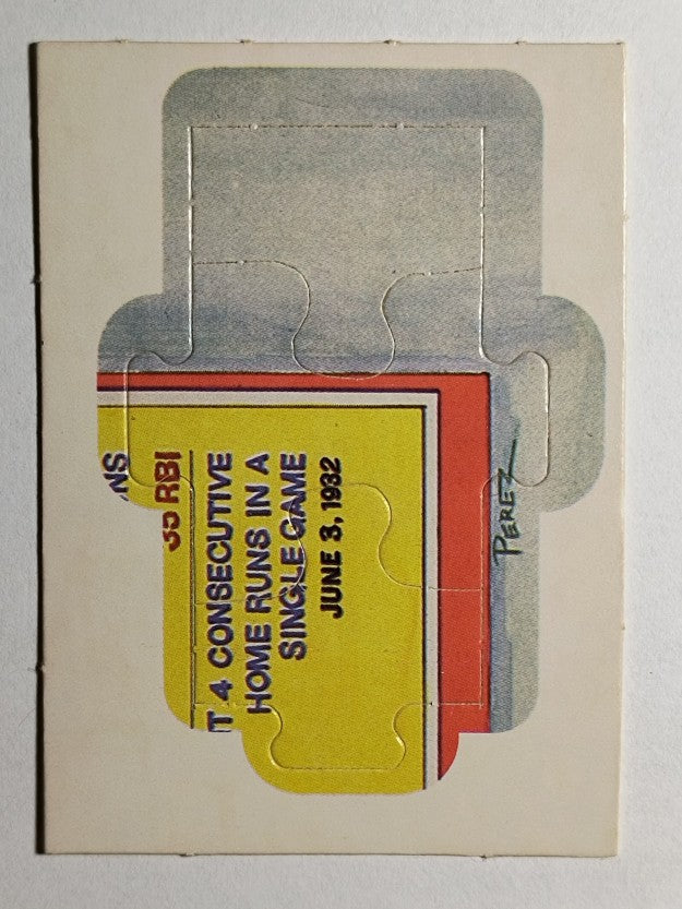1985 Donruss Lou Gehrig Puzzle #52 Gehrig Puzzle 52-54