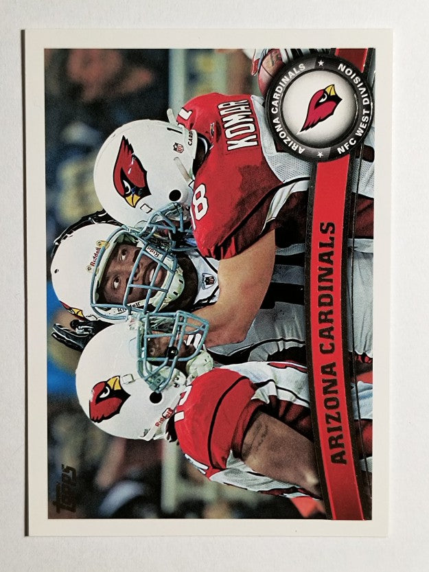 2011 Topps #375 Arizona Cardinals Team/Larry Fitzgerald/Max Komar/Steve Breaston