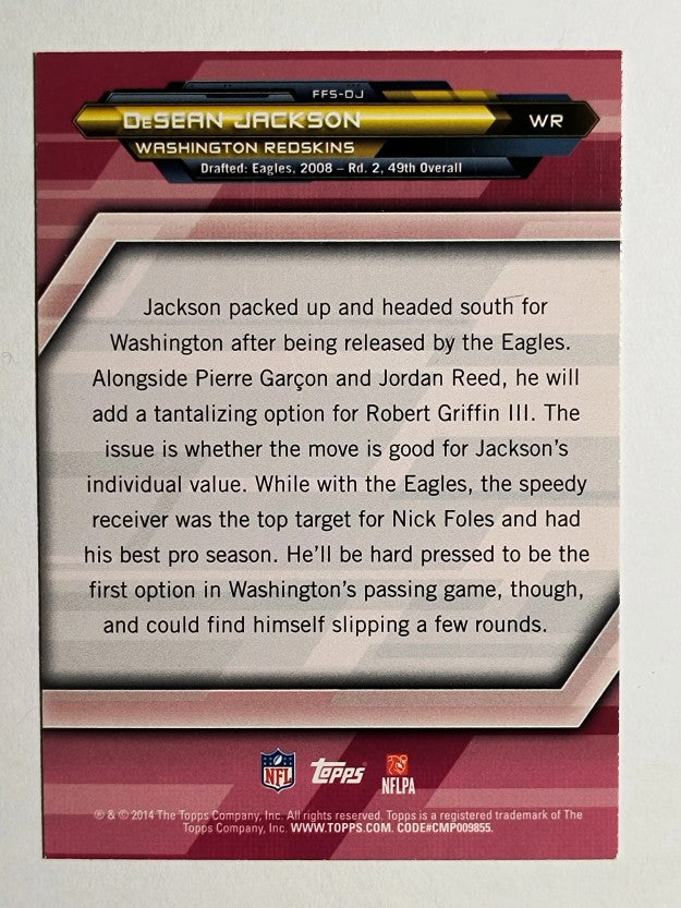 2014 Topps Fantasy Strategies #FFSDJ DeSean Jackson