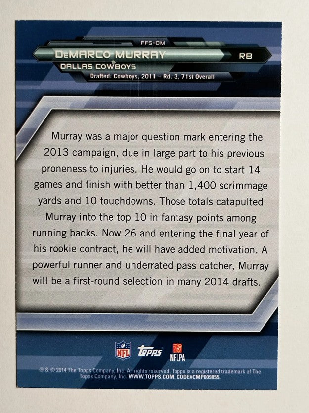 2014 Topps Fantasy Strategies #FFSDM DeMarco Murray