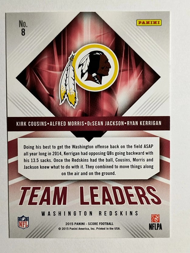 2015 Score Team Leaders #8 Morris/DeSean Jackson/Kirk Cousins/Ryan Kerrigan (NM)