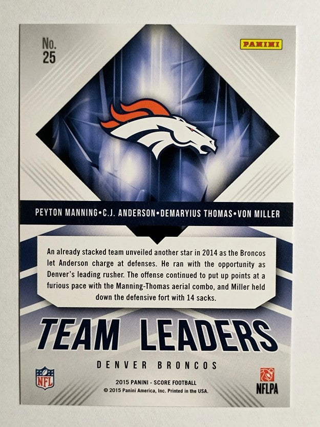2015 Score Team Leaders C.J. Anderson/Demaryius Thomas/Peyton Manning/Von Miller