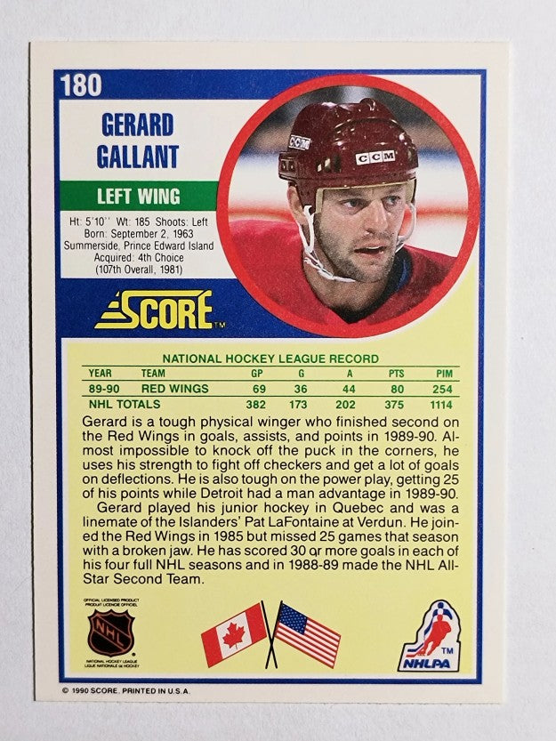 1990-91 Score #180 Gerard Gallant