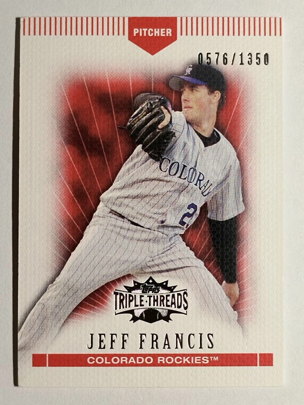2007 Topps Triple Threads #95 Jeff Francis