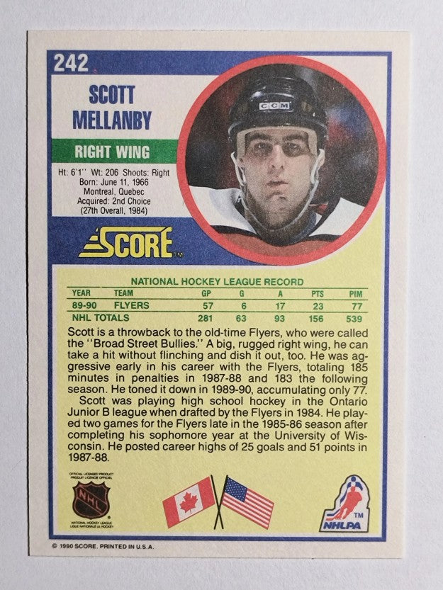 1990-91 Score #242 Scott Mellanby