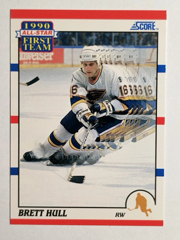 1990-91 Score #317 Brett Hull AS1