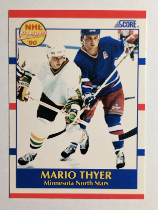 1990-91 Score #382 Mario Thyer RC