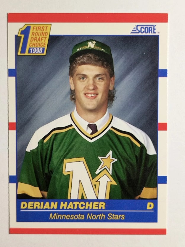 1990-91 Score #430 Derian Hatcher RC