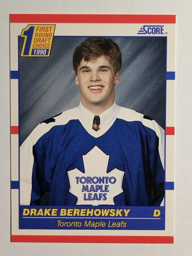 1990-91 Score #434 Drake Berehowsky RC