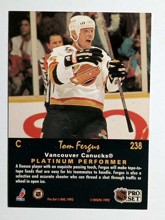 1991-92 Pro Set Platinum #238 Tom Fergus