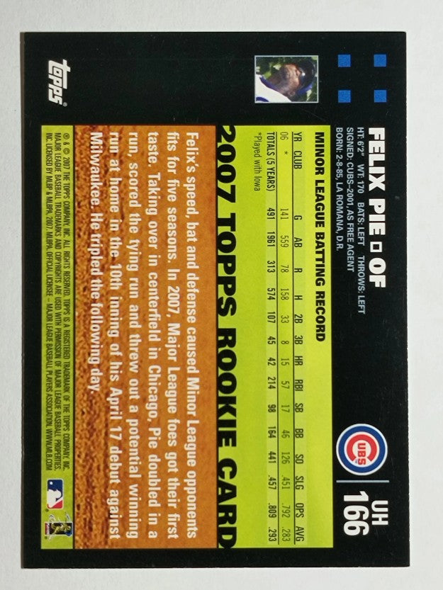 2007 Topps Update #166 Felix Pie